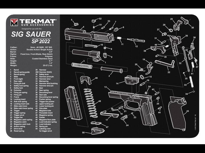 tekmat-tekr17sigsp2022-sig-sauer-sp2022-cleaning-mat-11-x-18