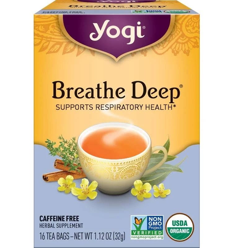 Yogi Breathe Deep Mullein Tea - Supports Respiratory Health | Image