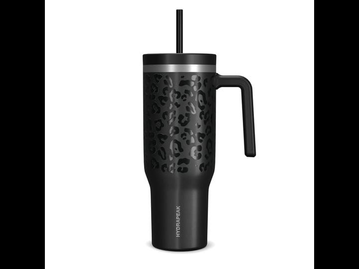 hydrapeak-voyager-40oz-tumbler-with-handle-and-straw-black-leopard-1