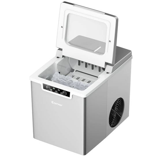 costway-ice-maker-machine-countertop-26lbs-24h-portable-w-scoop-basket-silver-1