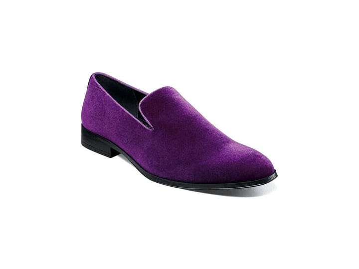 stacy-adams-mens-savian-velour-slip-on-loafers-purple-size-7m-1