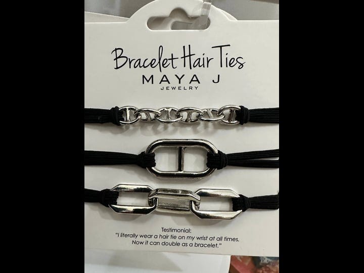 maya-j-bracelet-hair-ties-silver-chain-link-1