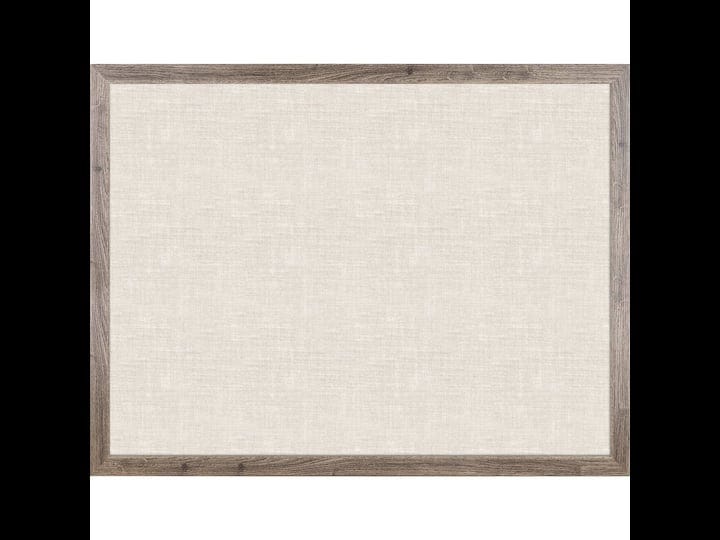 u-brands-linen-bulletin-board-48-x-36-inches-rustic-wood-frame-1