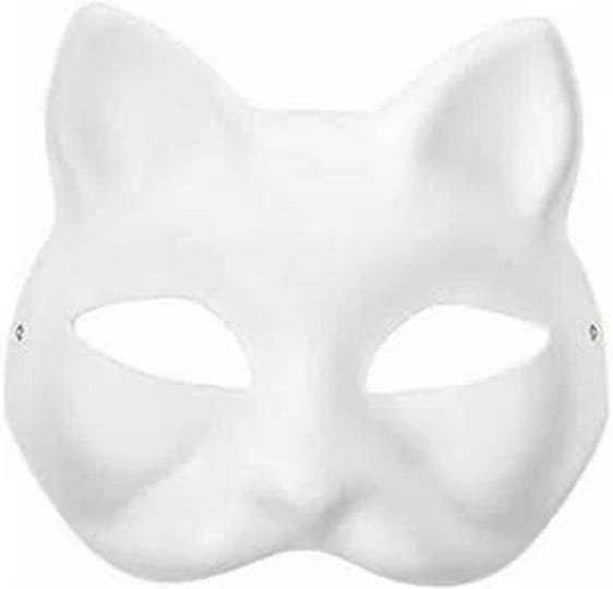 yoloke-cat-mask-9pcs-therian-masks-white-cat-masks-diy-halloween-mask-to-paint-animal-half-facemasks-1