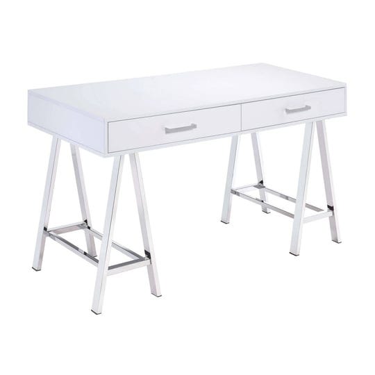 acme-coleen-home-office-desk-white-chrome-1