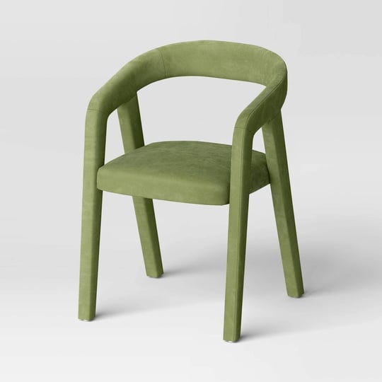 lana-curved-back-upholstered-dining-chair-olive-green-velvet-threshold-1