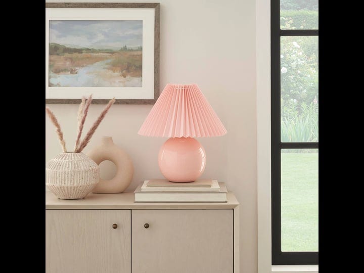 nourison-13-round-ceramic-table-lamp-with-pleated-shade-pink-1