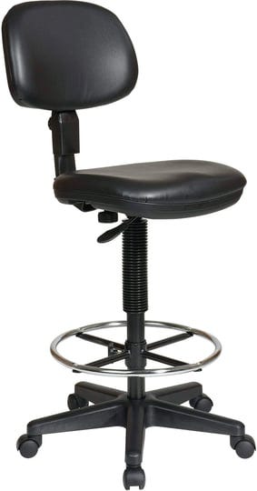 worksmart-dc-series-vinyl-molded-foam-drafting-chair-black-1