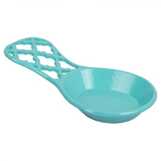 home-basics-lattice-collection-cast-iron-spoon-rest-turquoise-1