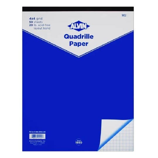 alvin-1432-11-4x4-grid-quadrille-paper-50-sheet-pad-1