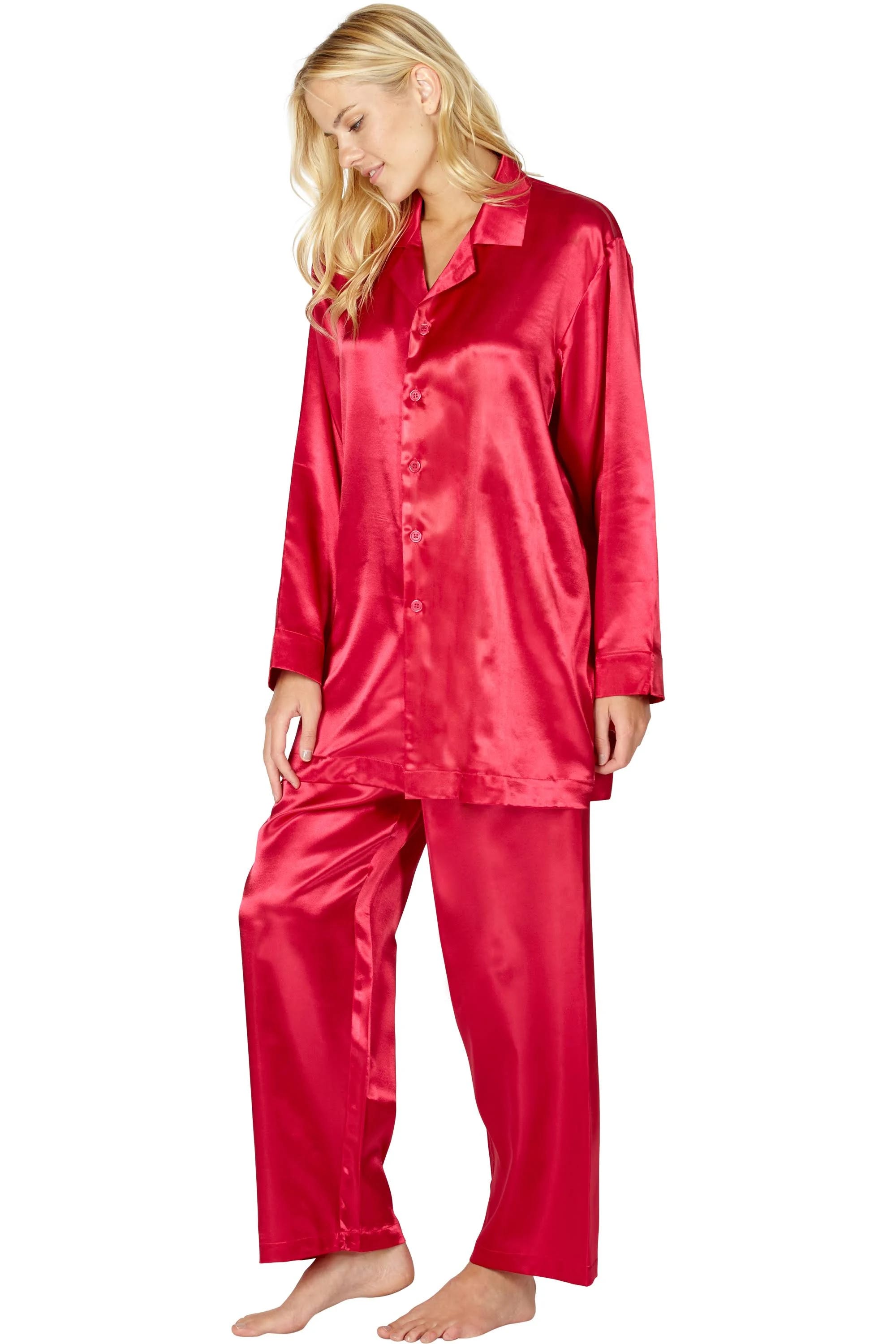 Elegant Rose Pink Pajama Set | Image