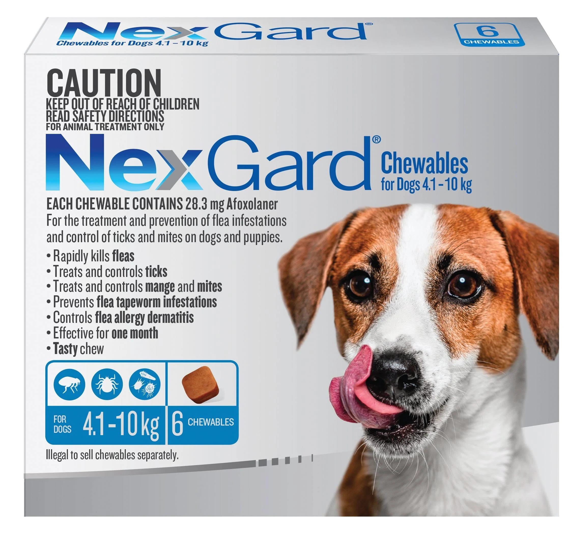 NexGard: Long-Lasting Flea and Tick Treatment for Small and Medium Dogs | Image