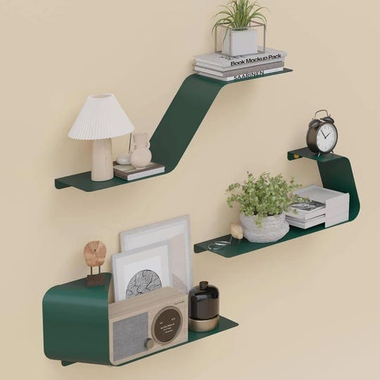 wall-mounted-floating-shelves-with-unique-design-for-wall-storage-green-1