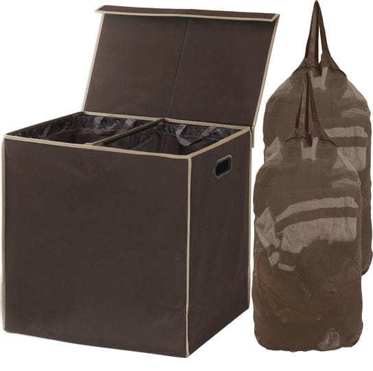 simplehouseware-double-laundry-hamper-with-lid-and-removable-laundry-bags-brown-1