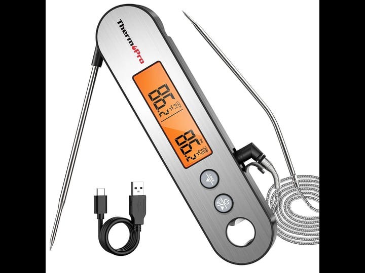 thermopro-tp610-programmable-dual-probe-meat-thermometer-with-alarm-rechargeable-instant-read-food-t-1