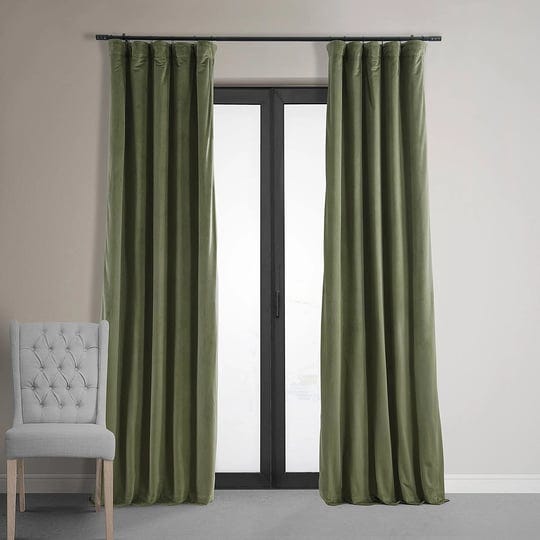 exclusive-fabrics-signature-hunter-green-velvet-blackout-curtain-panel-1