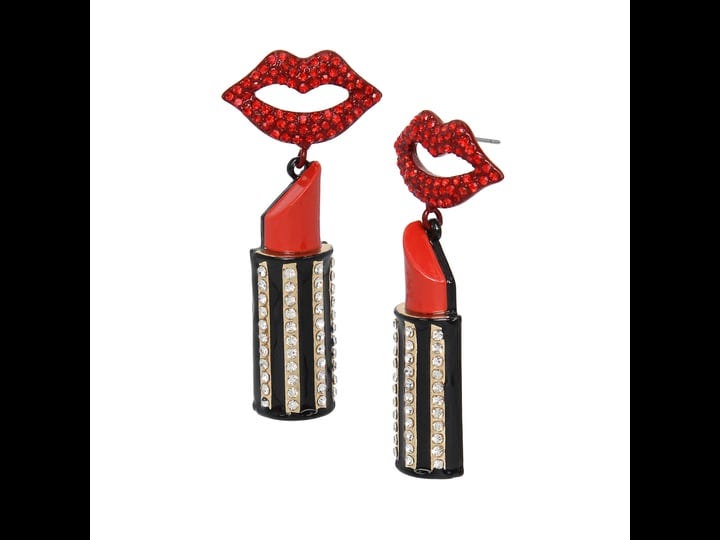 betsey-johnson-lipstick-drop-earrings-womens-red-1