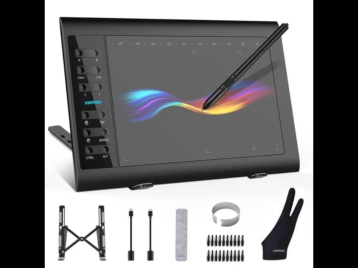 graphics-drawing-tablet-10-x-6-inch-large-active-area-with-8192-levels-battery-free-pen-and-12-hot-1