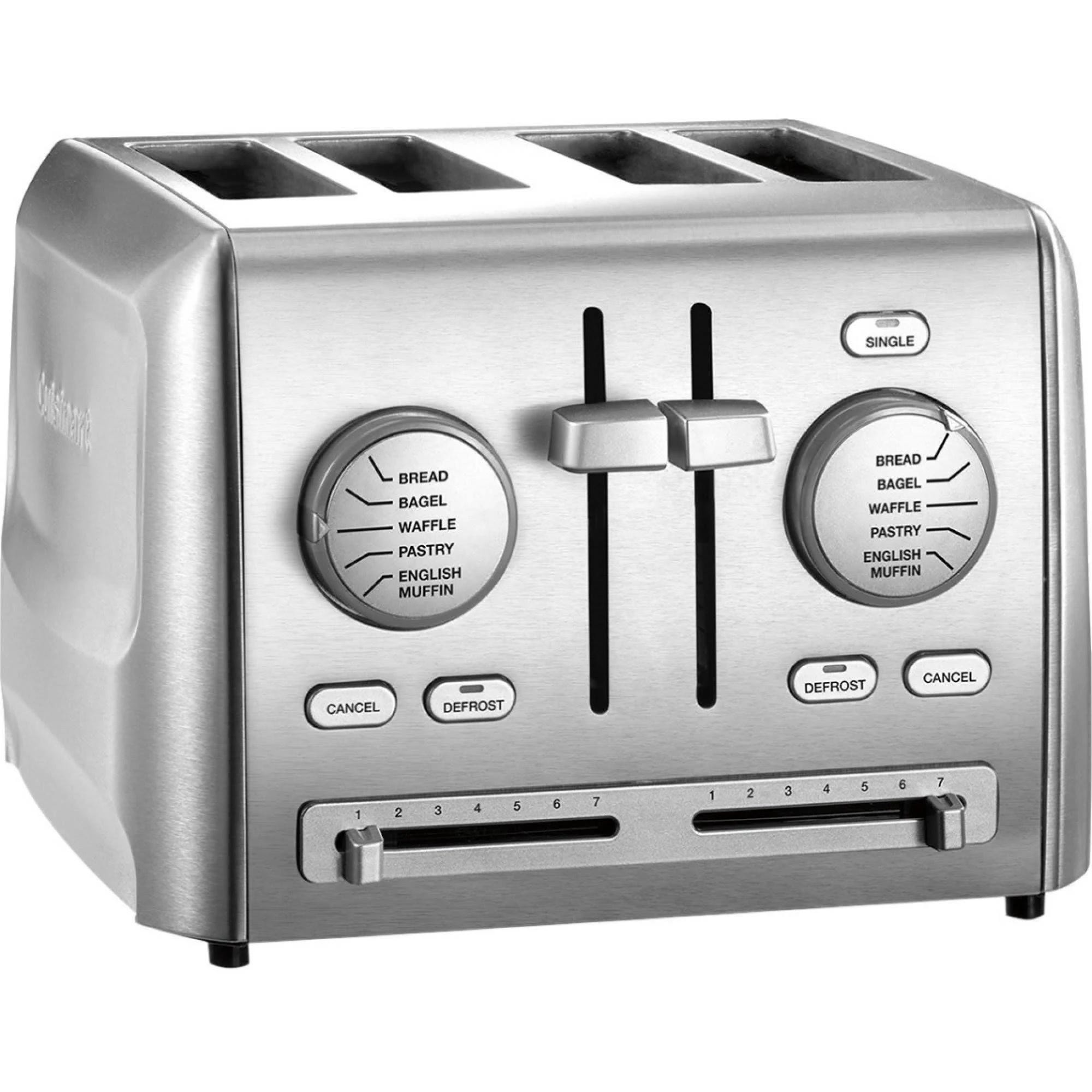 Cuisinart Stainless Steel 4-Slice Toaster with Defrost Feature | Image