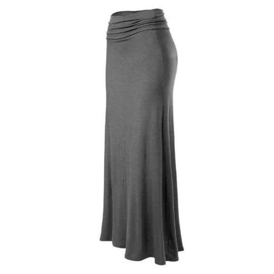 mixmatchy-womens-basic-foldable-high-waist-regular-and-plus-size-maxi-skirts-size-large-gray-1