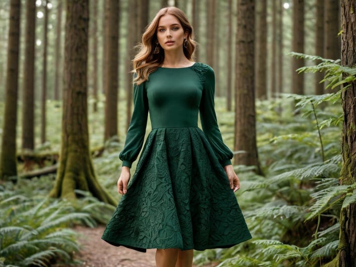 Forest-Green-Long-Sleeve-Dress-6
