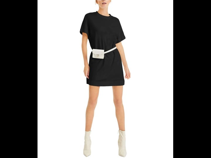 inc-women-t-shirt-dress-solid-medium-crewneck-short-sleeve-1