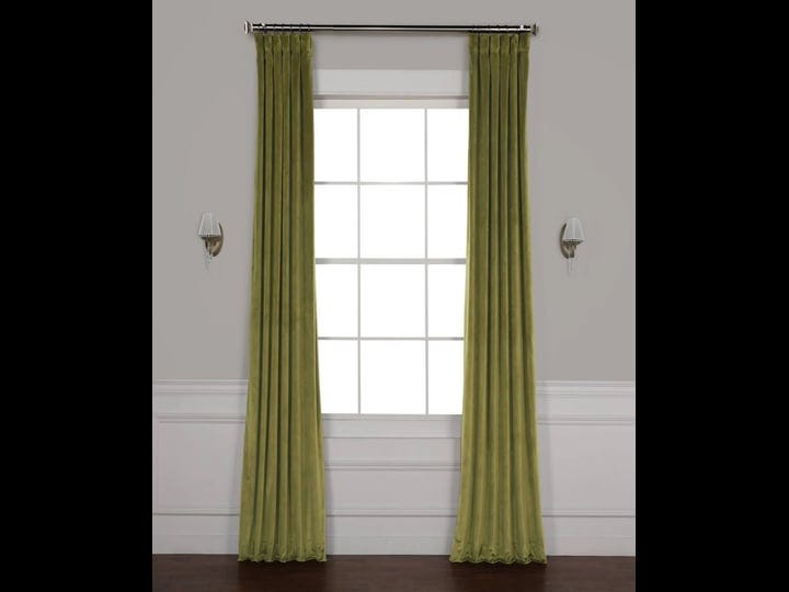 exclusive-fabrics-furnishing-plush-velvet-curtain-panel-green-1