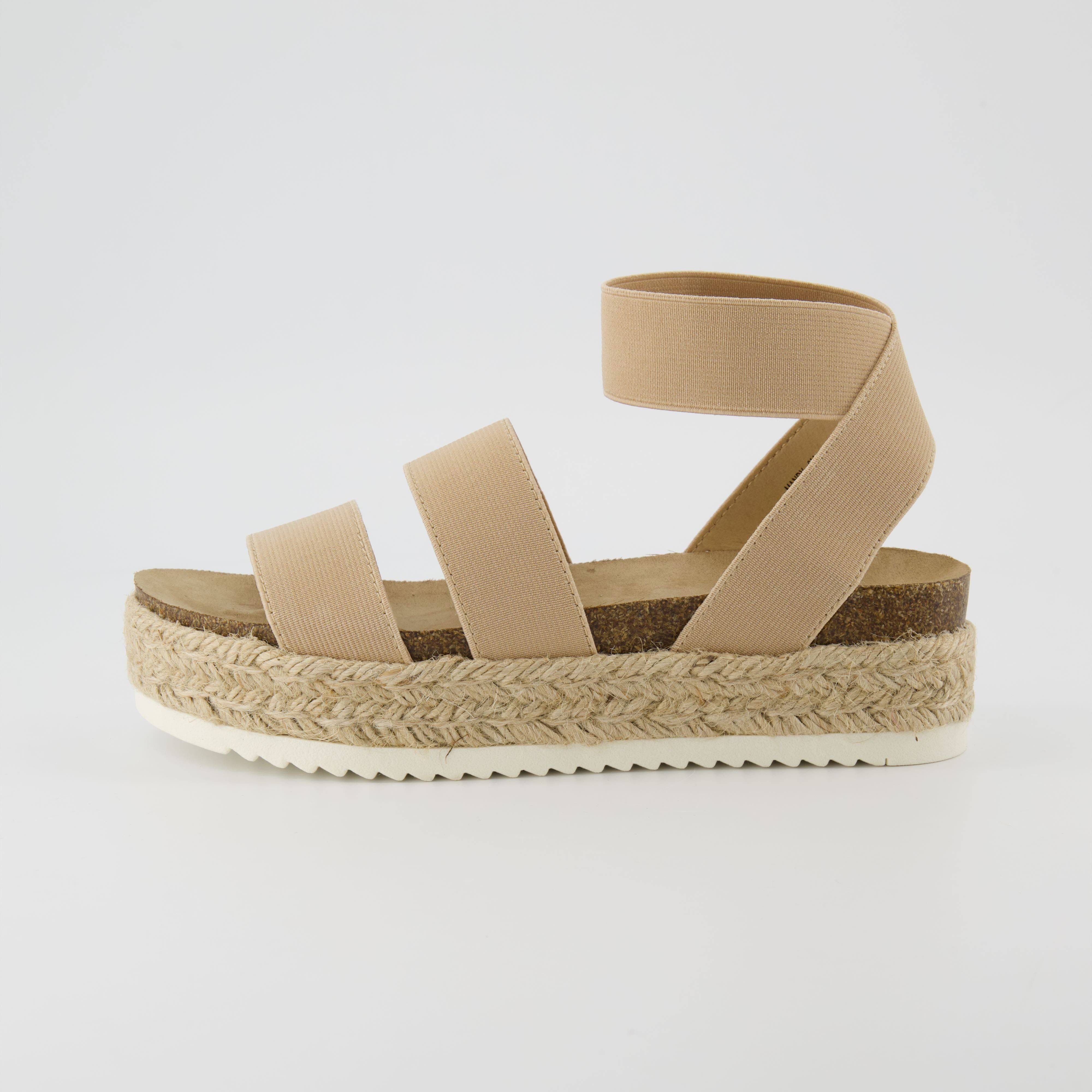 Slip-On Espadrille Sandals: Cushioned & Comfortable Cork Footbed | Image