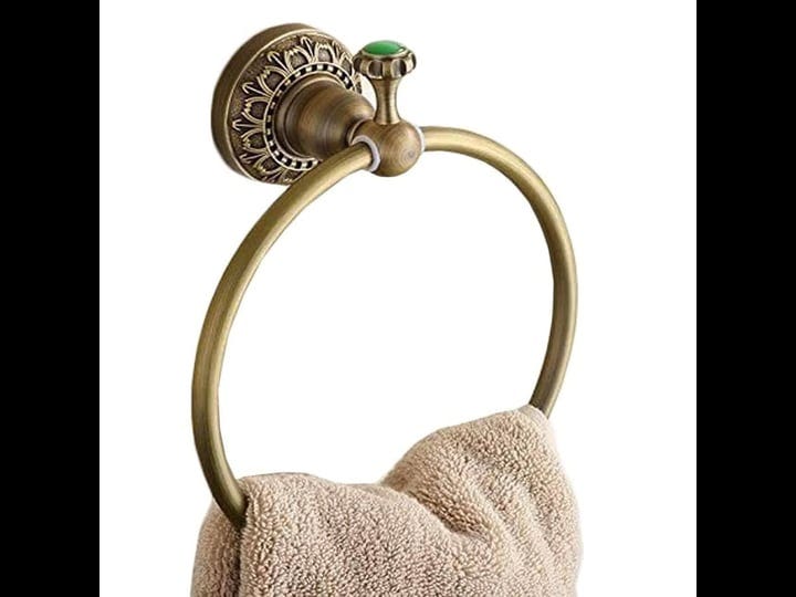 beelee-wall-mounted-towel-ring-towel-holdersolid-brass-construction-antique-bronze-finishbathroom-ac-1