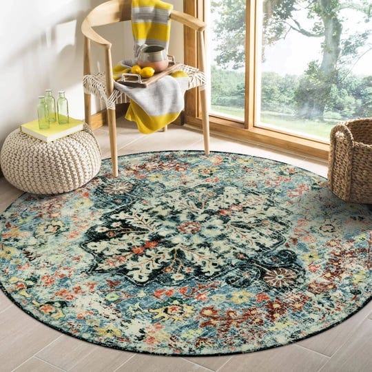 lahome-bohemian-floral-medallion-round-rug-4ft-entryway-round-area-rug-soft-bathroom-circle-mat-teal-1