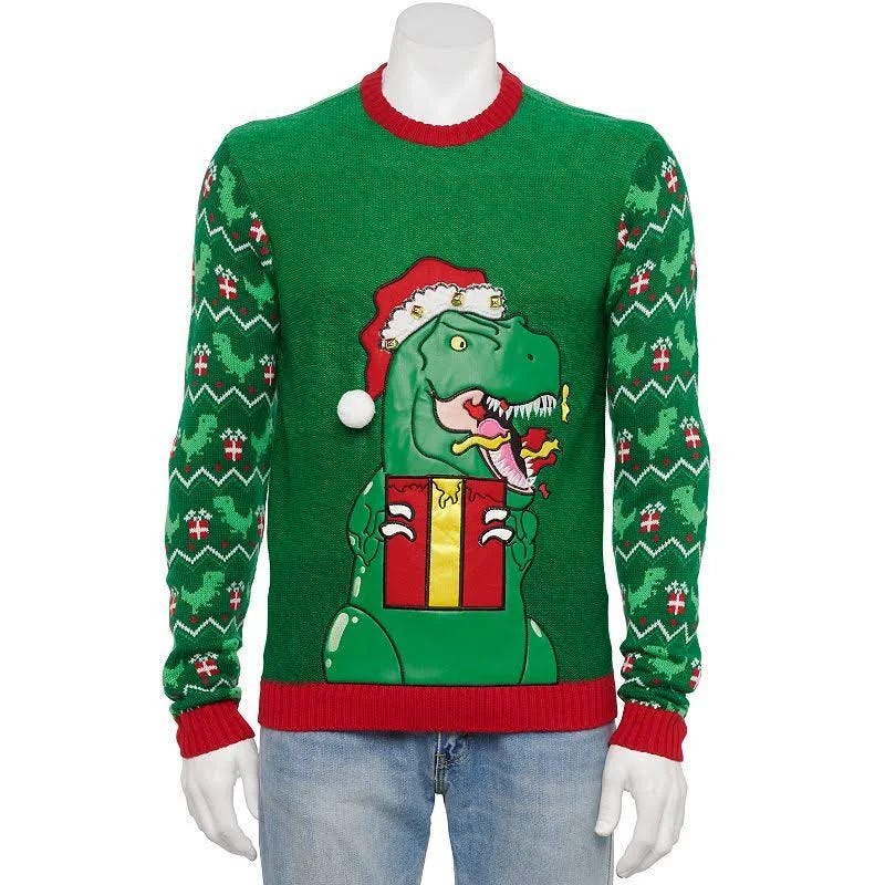 T-Rex Ugly Christmas Sweater for Adults | Image