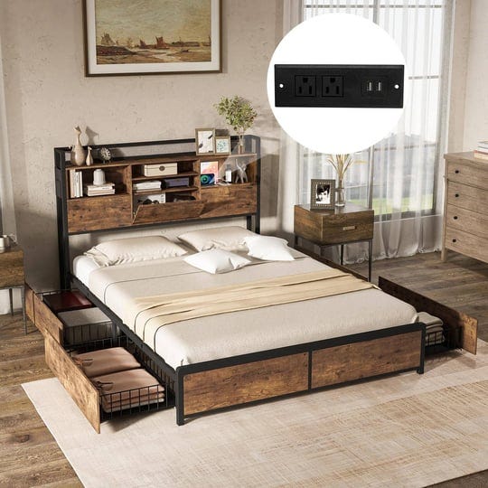 giantex-bed-frame-with-storage-headboard-full-with-drawer-1