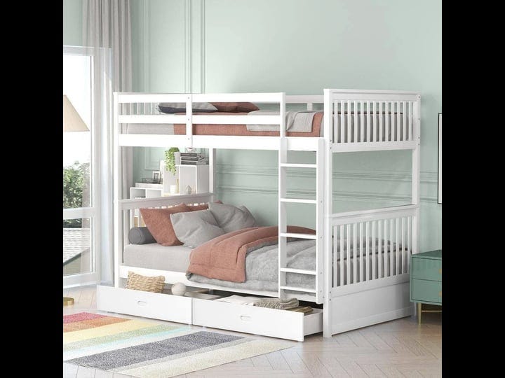 harper-bright-designs-classic-white-twin-over-twin-wood-bunk-bed-with-ladder-and-2-storage-drawers-1