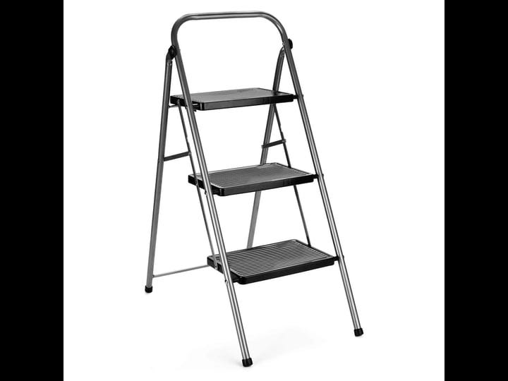 delxo-folding-portable-steel-non-slip-3-step-stool-stepladder-w-hand-grip-gray-1