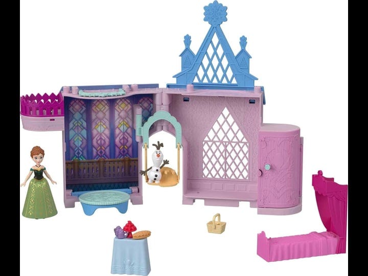 disney-frozen-storytime-stackers-playset-annas-arendelle-castle-dollhouse-with-small-doll-olaf-and-8