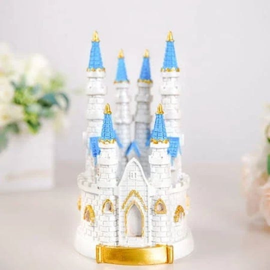 efavormart-8-5-inch-blue-cinderellas-castle-cake-topper-figurine-for-wedding-party-special-event-siz-1