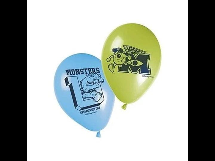monsters-inc-latex-balloons-pack-of-8-size-one-size-green-1