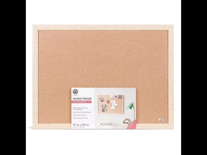 ubrands-cork-bulletin-board-wood-frame-brown-1