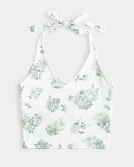womens-soft-stretch-seamless-fabric-halter-top-in-white-floral-size-xxs-from-hollister-1