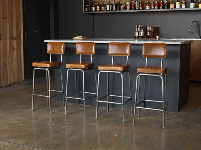 Leather-Metal-Bar-Stools-Counter-Stools-1