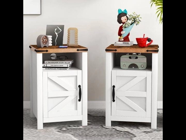 white-nightstand-with-charging-station-farmhouse-end-table-with-barn-door-sofa-side-table-with-stora-1