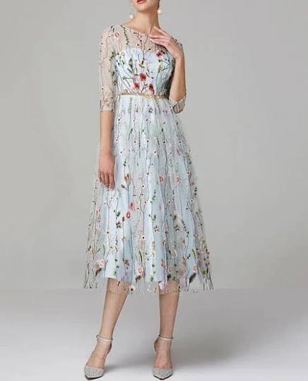 lightinthebox-a-line-prom-dresses-floral-dress-valentines-day-wedding-guest-tea-length-half-sleeve-j-1