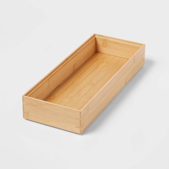 brightroom-bamboo-rectangular-drawer-organizer-brown-6-x-15-in-1