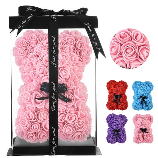 artificial-flowers-rose-bear-rose-teddy-bear-flower-bear-cub-forever-rose-everlasting-flower-for-win-1