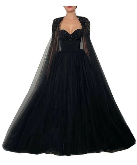 mouccy-gorgeous-beading-black-wedding-dresses-for-bride-strapless-wedding-gowns-with-cape-strapless--1
