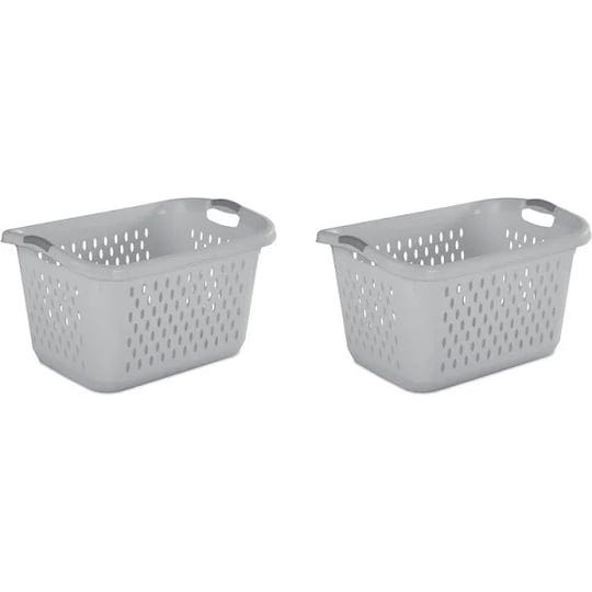 sterilite-2-7-bushel-jumbo-plastic-laundry-baskets-soft-silver-2-pack-size-26-3-4-inch-large-x-20-in-1
