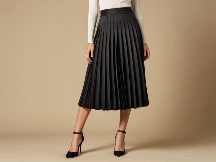 Black-Pleated-Skirt-Midi-4