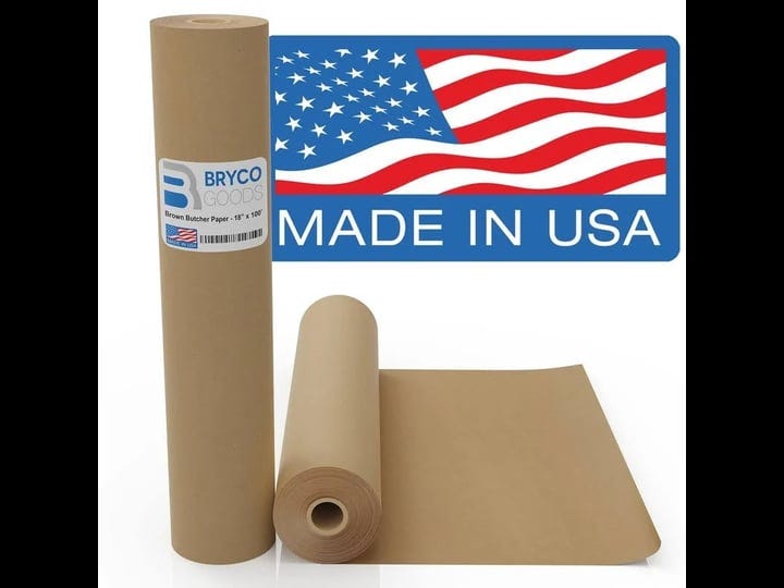 bryco-goods-brown-kraft-butcher-paper-roll-18-inch-x-100-feet-brown-paper-roll-for-wrapping-and-smok-1