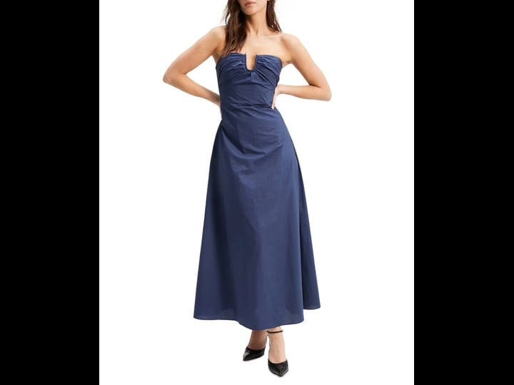 bardot-womens-lora-strapless-maxi-dress-navy-size-10-1