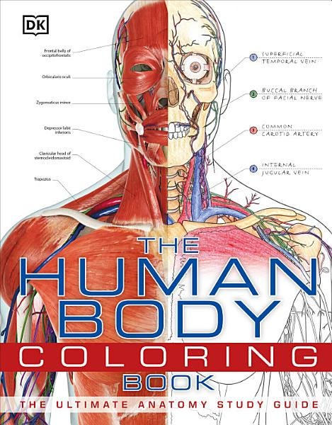 The Human Body Coloring Book: The Ultimate Anatomy Study Guide E book